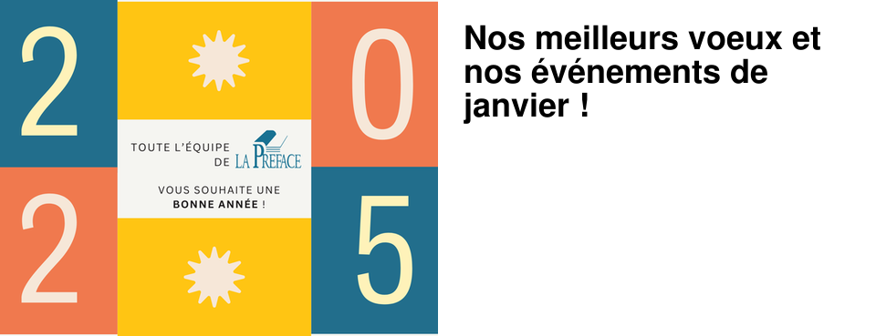 Nos meilleurs voeux et nos �v�nements de janvier !