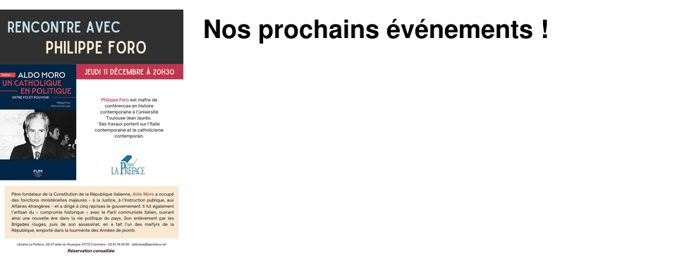 Nos prochains �v�nements !